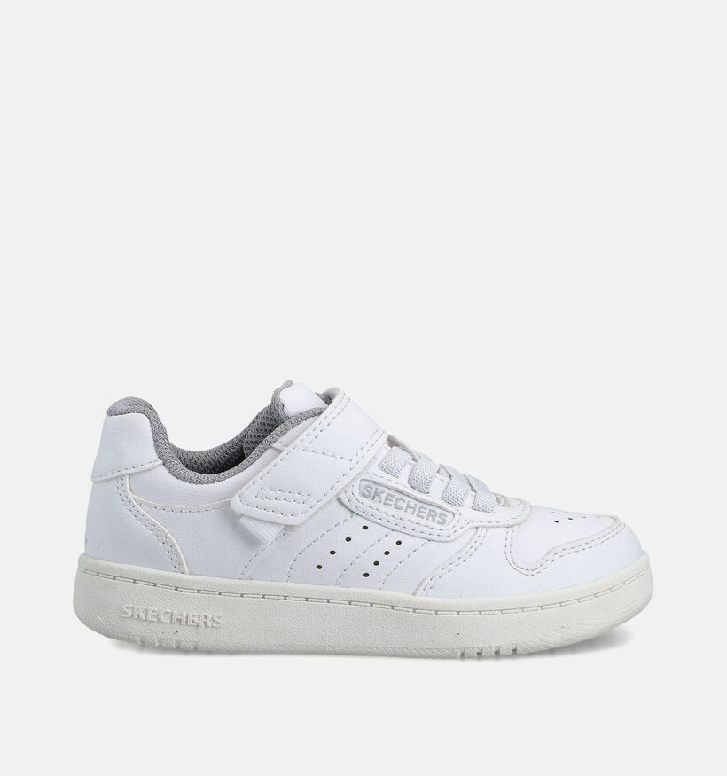 Skechers Quick Street Baskets en Blanc pour filles, gar&ccedil;ons (367544) - pour semelles orthop&eacute;diques