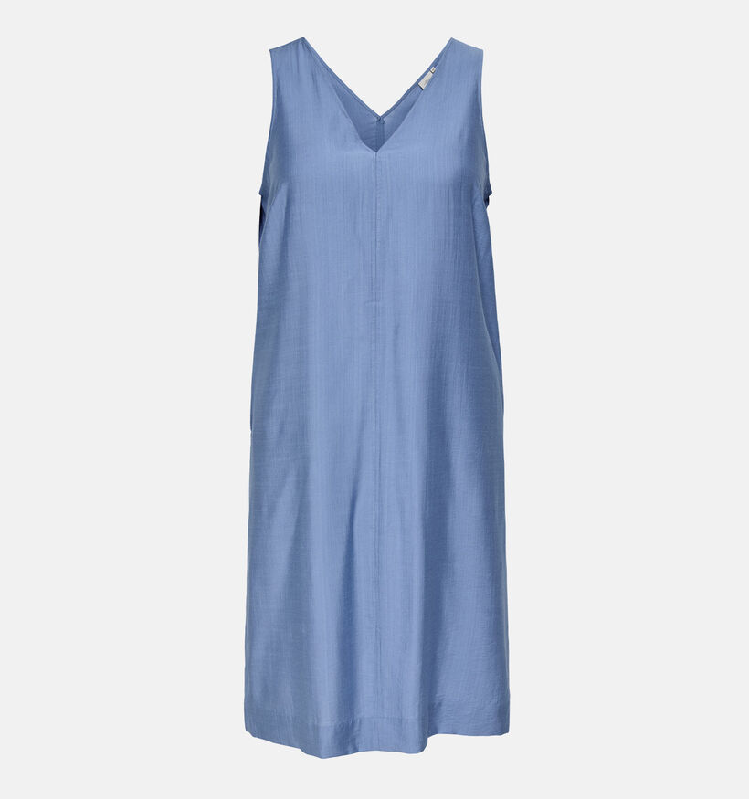 ONLY Carmakoma Joanna V-Neck Robe mi-longue en Bleu pour femmes (374864)