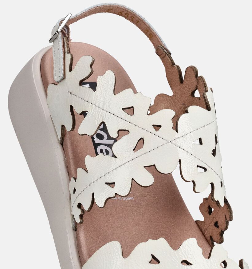 Wonders Sandales plates en Blanc pour femmes (373126)