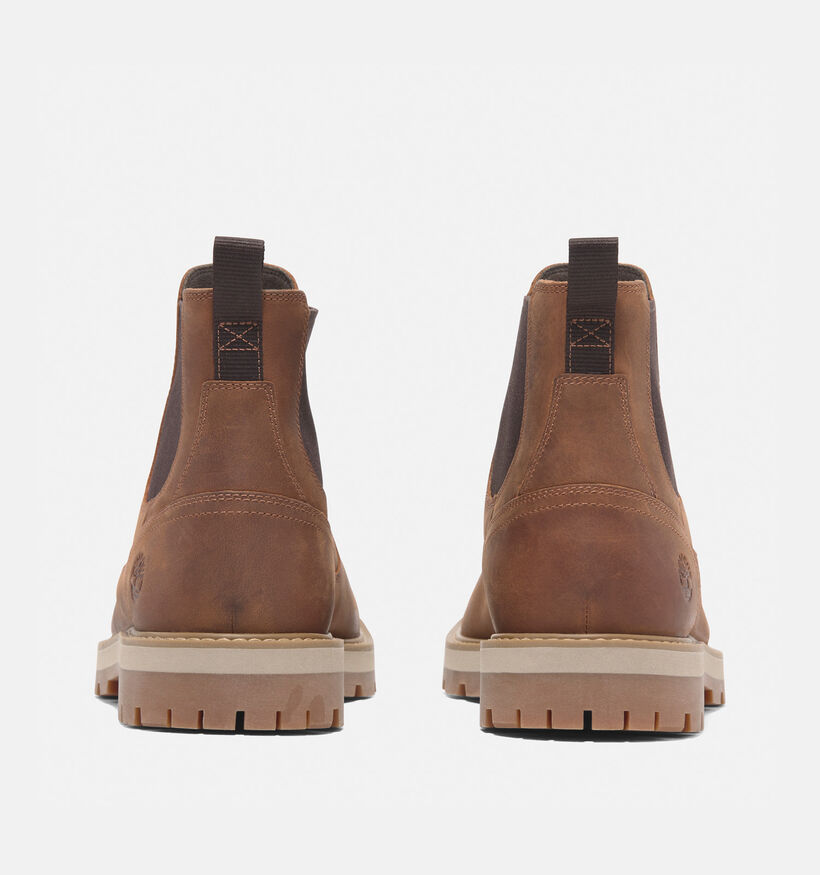 Timberland Britton Road Chelsea Bottines en Cognac pour hommes (344965) - pour semelles orthopédiques