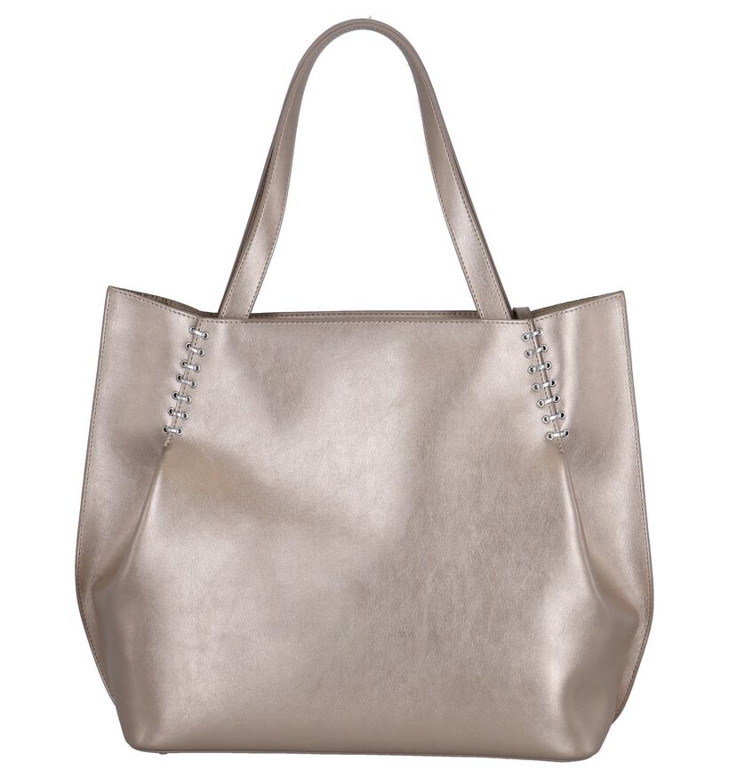 Gouden Shopper + Make-up Tasje NeroGiardini in kunstleer (244349)