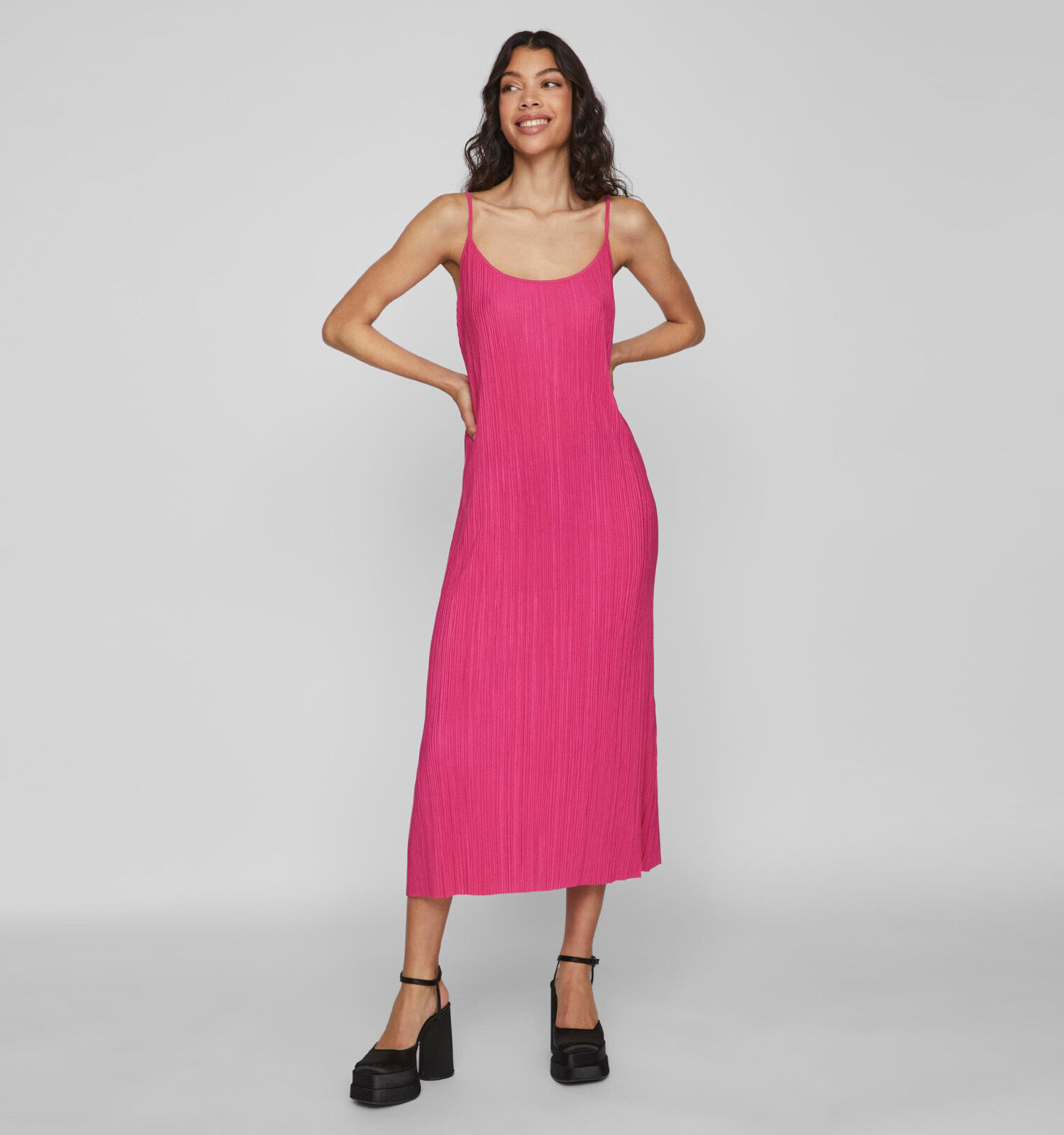 Vila Lisa Fuchsia Jurk Dames Kleedjes Online op TORFS.BE