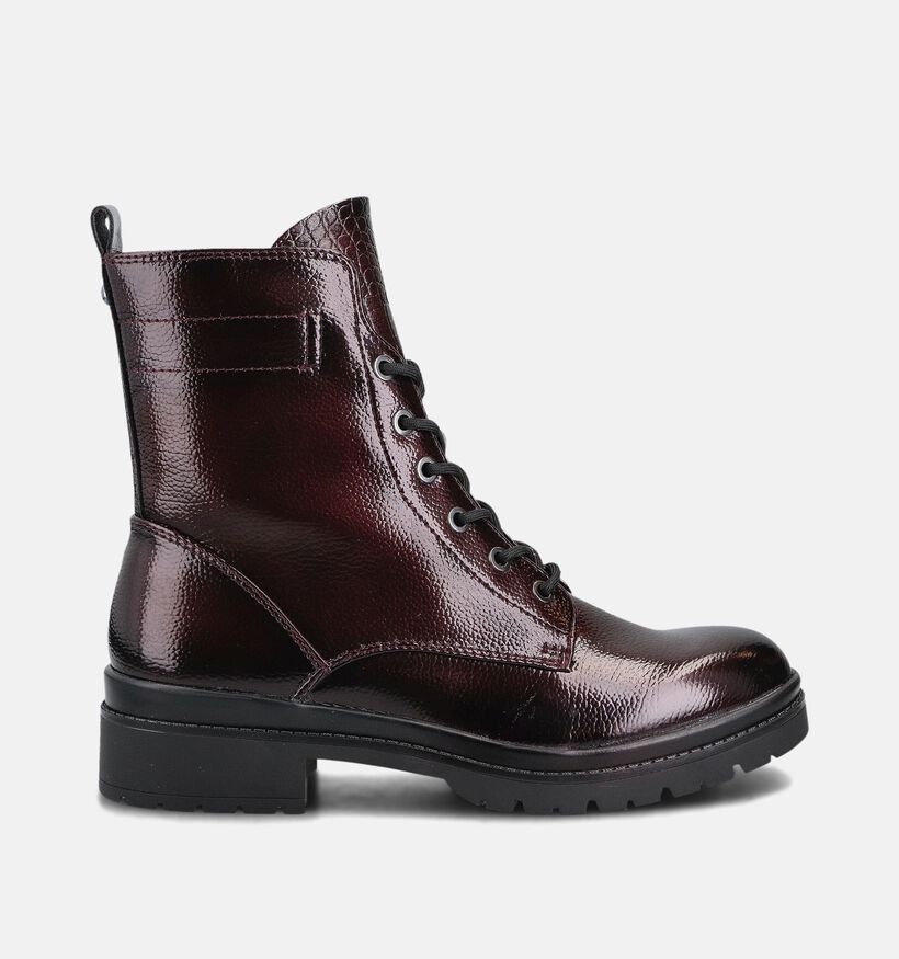 Tamaris Bordeaux Boots met Veter en Rits voor dames (378921) - geschikt voor steunzolen