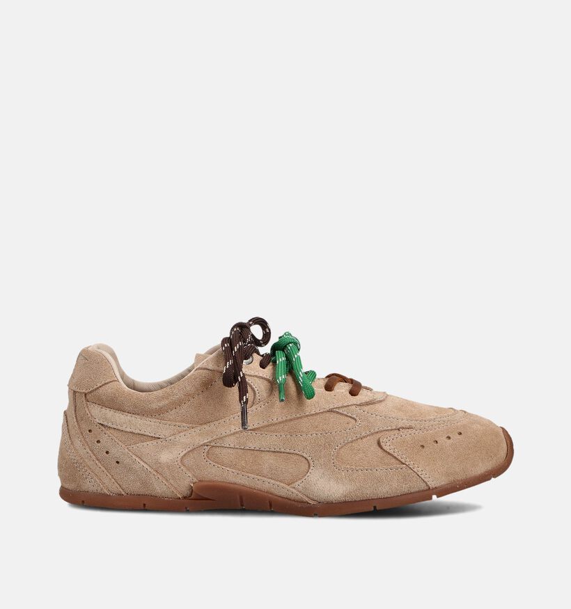 Bronx Beige Veterschoenen voor dames (364178)