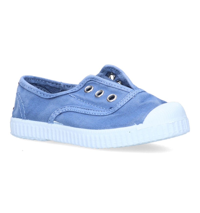 Cienta Slip-ons en Bleu pour filles, garçons (324049) - pour semelles orthopédiques