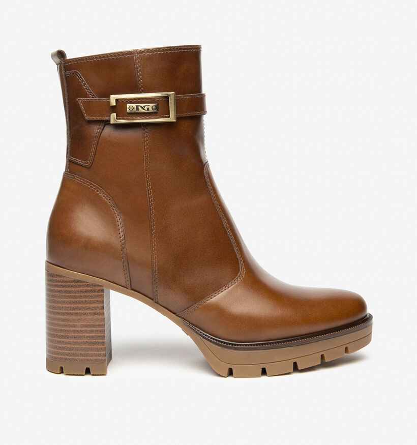 NeroGiardini Cognac Korte Laarzen voor dames (363913)