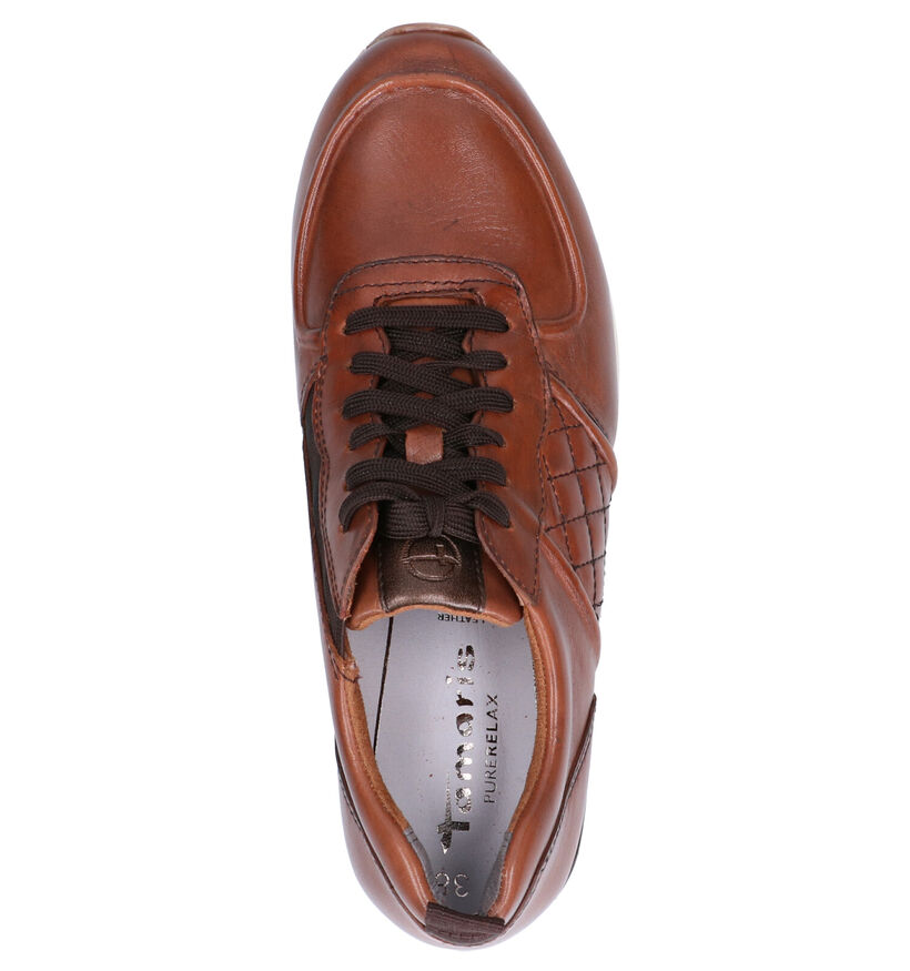 Tamaris Cognac Veterschoenen in kunstleer (253057)