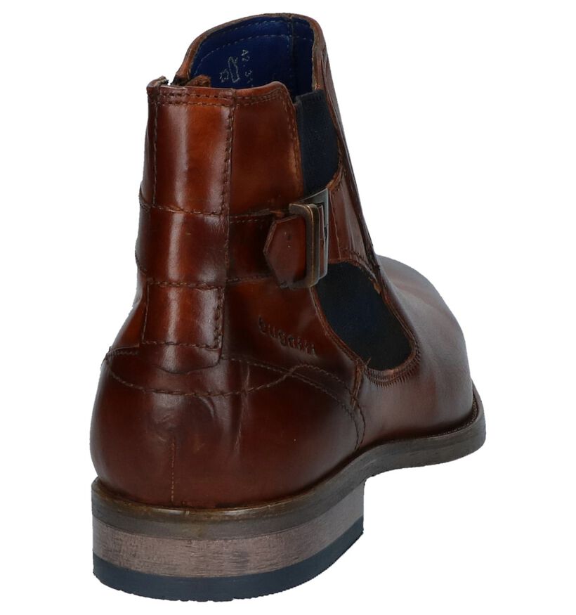 Bugatti Cognac Geklede Boots in leer (223732)