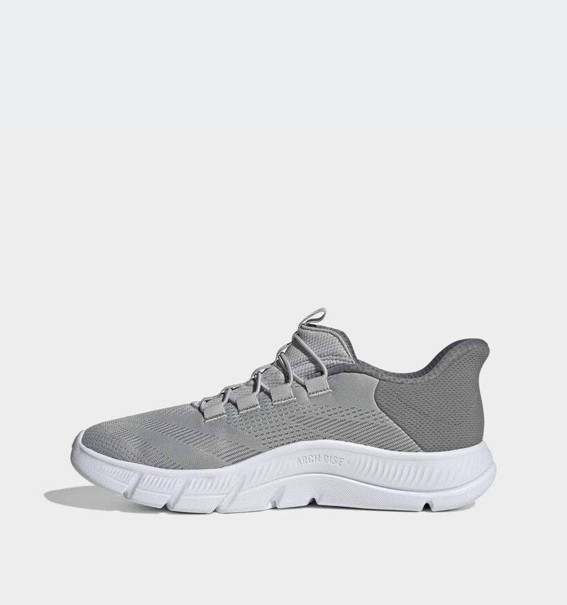 adidas Cloudfoam Flex Rapidfit Baskets en Gris pour hommes (372563) - pour semelles orthop&eacute;diques