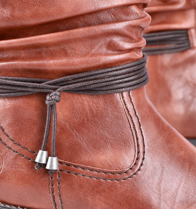 Rieker Bottes courtes en Cognac pour femmes (347441)
