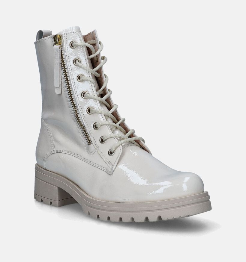 Gabor OptiFit Bottines en Écru pour femmes (347036) - pour semelles orthopédiques