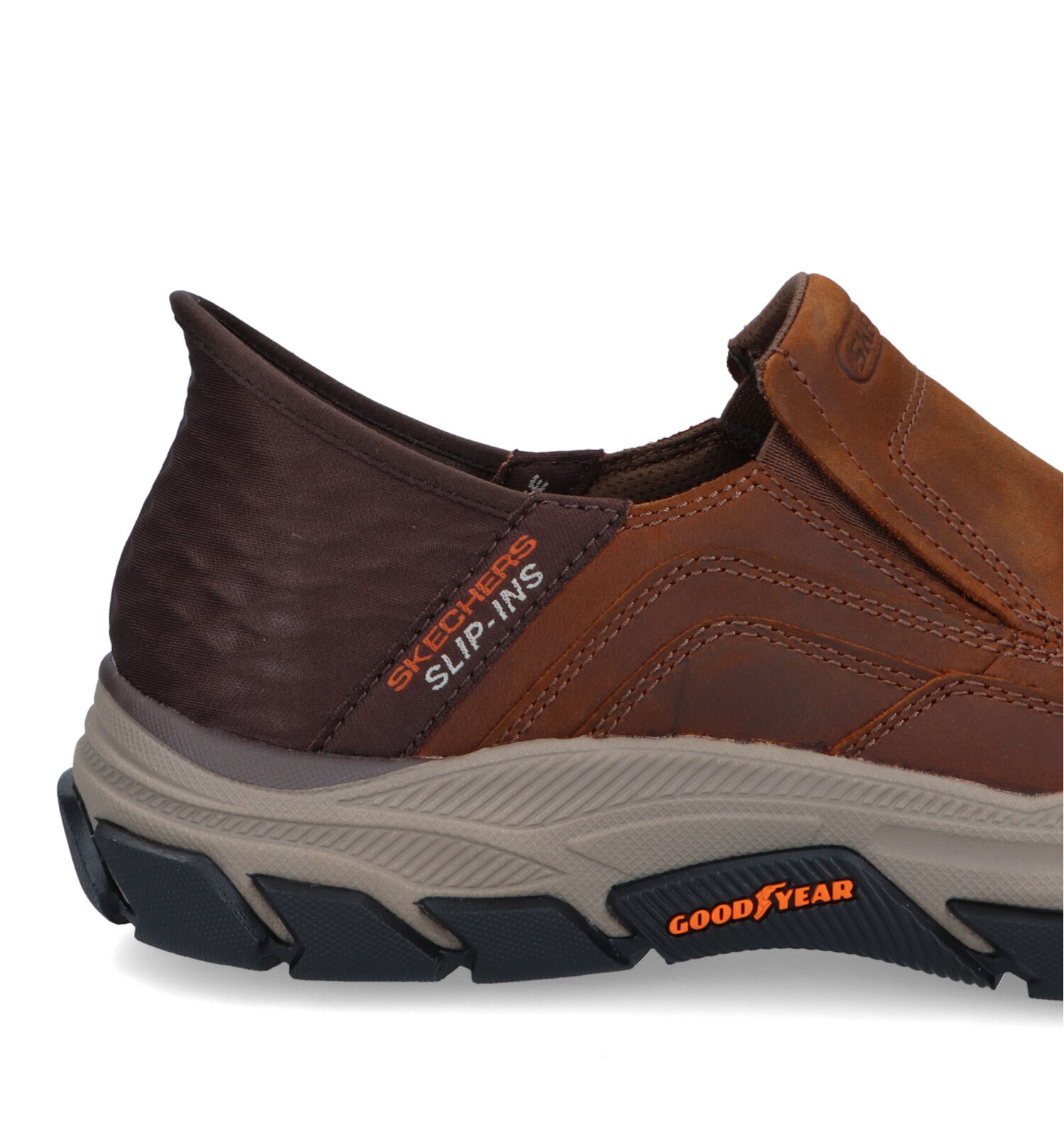 Chaussures enfiler marron
