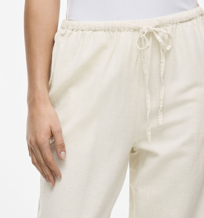 Vila Prisilla Pantalon classiques en Beige pour femmes (368062)