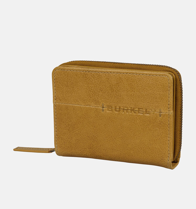 Burkely Norah Porte-monnaie zippé en Jaune pour femmes (347966)