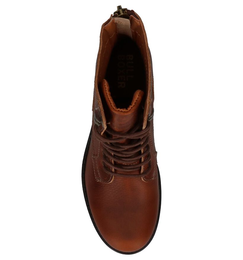 Bullboxer Cognac Stoere Boots in leer (232197)