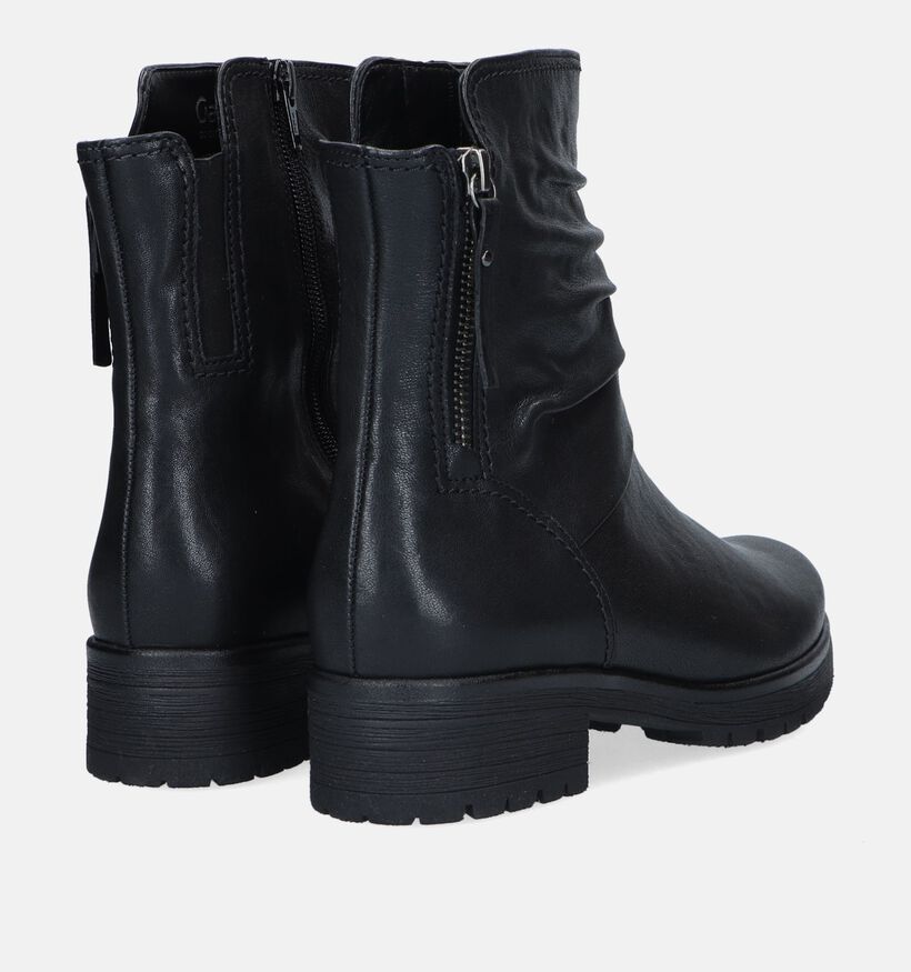 Gabor Zwarte Biker boots voor dames (331190) - geschikt voor steunzolen