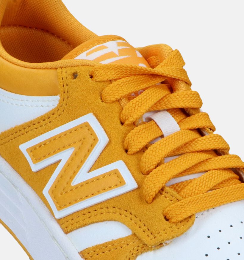 New Balance GSB480 Baskets en Jaune pour filles, garçons (327751) - pour semelles orthopédiques