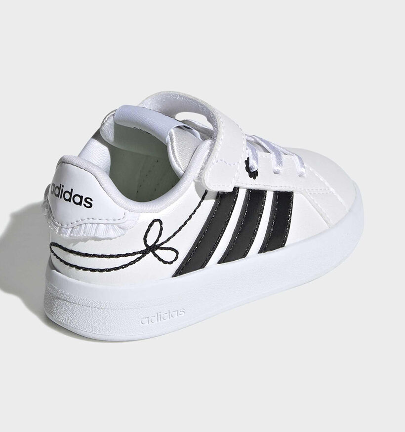 adidas Grand Court 3.0 Witte Sneakers voor meisjes (375411) - geschikt voor steunzolen