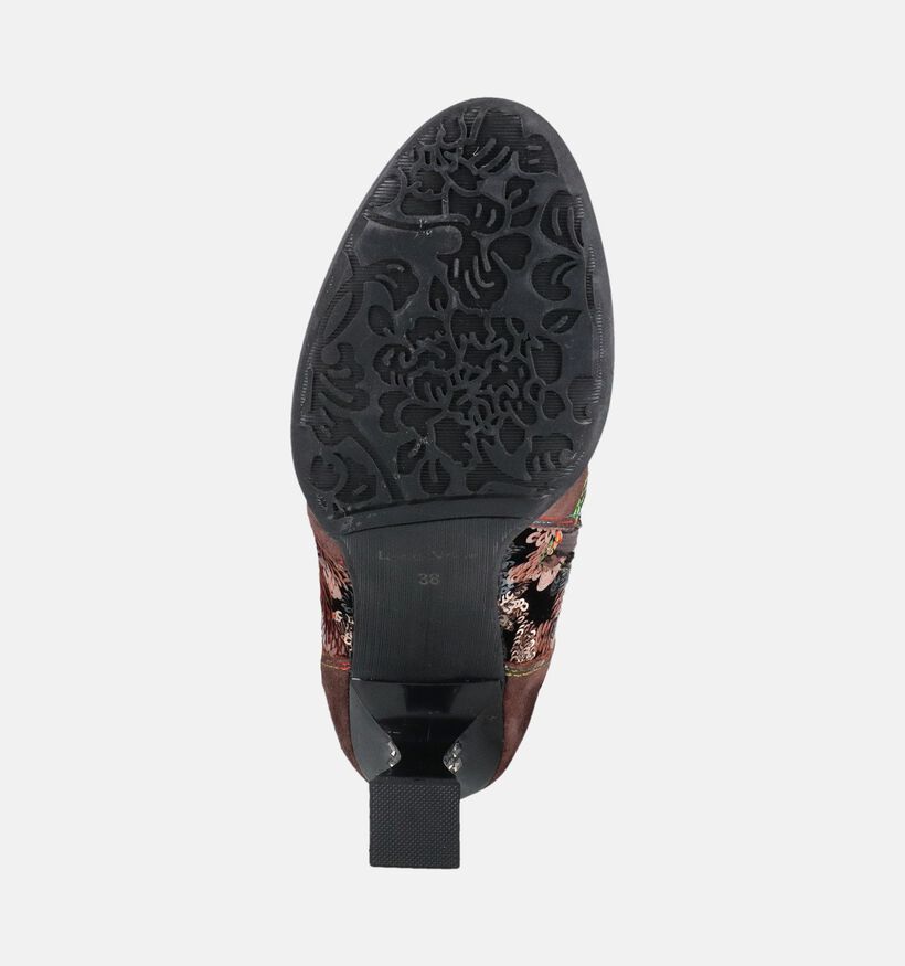 Laura Vita Oliveo 11 Bottines en Brun fonc&eacute; pour femmes (381117)