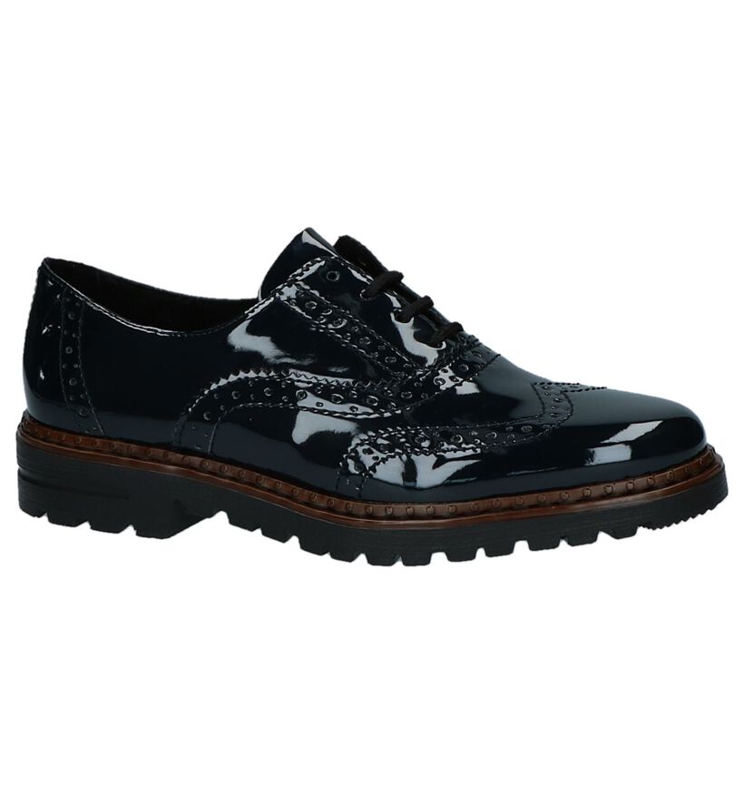 Rieker Chaussures à lacets en Noir en simili cuir (282715)