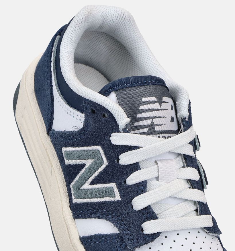 New Balance 480 Donkerblauwe/Witte Sneakers voor jongens (366227) - geschikt voor steunzolen