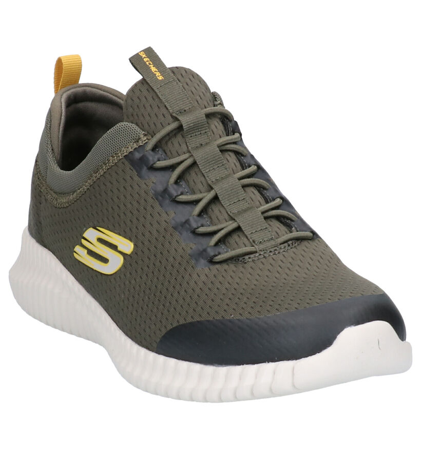 Skechers Elite Flex Baskets en Noir en textile (287096)