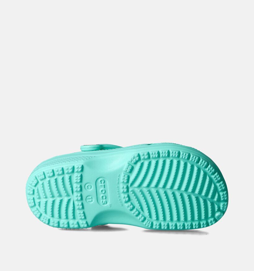 Crocs Classic Clog Claquettes en Vert pour filles, garçons (356324)