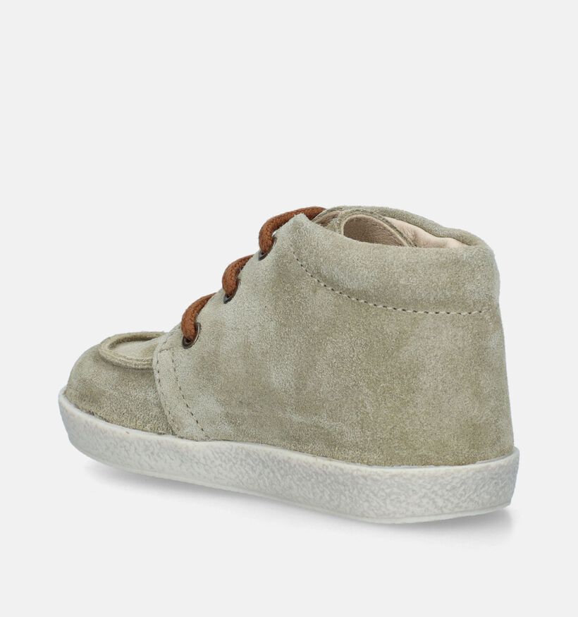 Falcotto Ostrit Suede Groene Babyschoentjes voor jongens (339416)