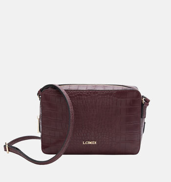 L.Credi Crossbody tassen Zwart/Bordeaux