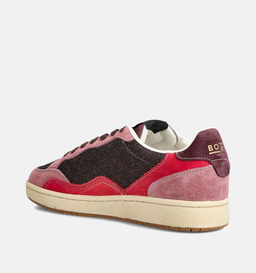 Boax Studio Ace Grijze/Roze Sneakers voor dames (360884) - geschikt voor steunzolen