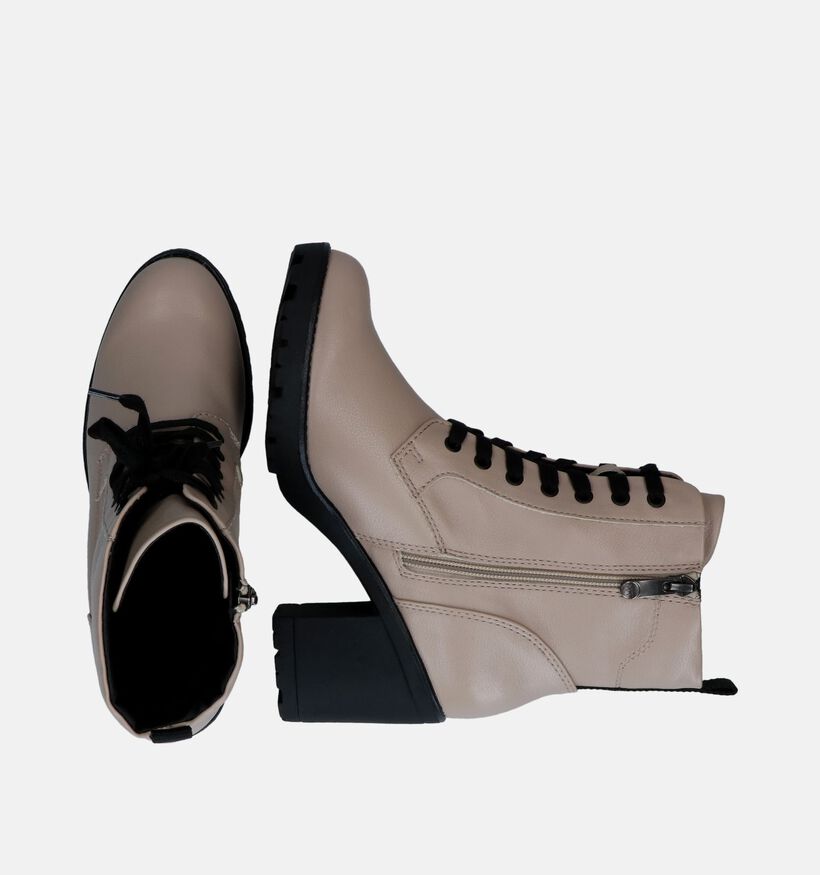 Marco Tozzi Bottines à lacets en Beige foncé pour femmes (312953)