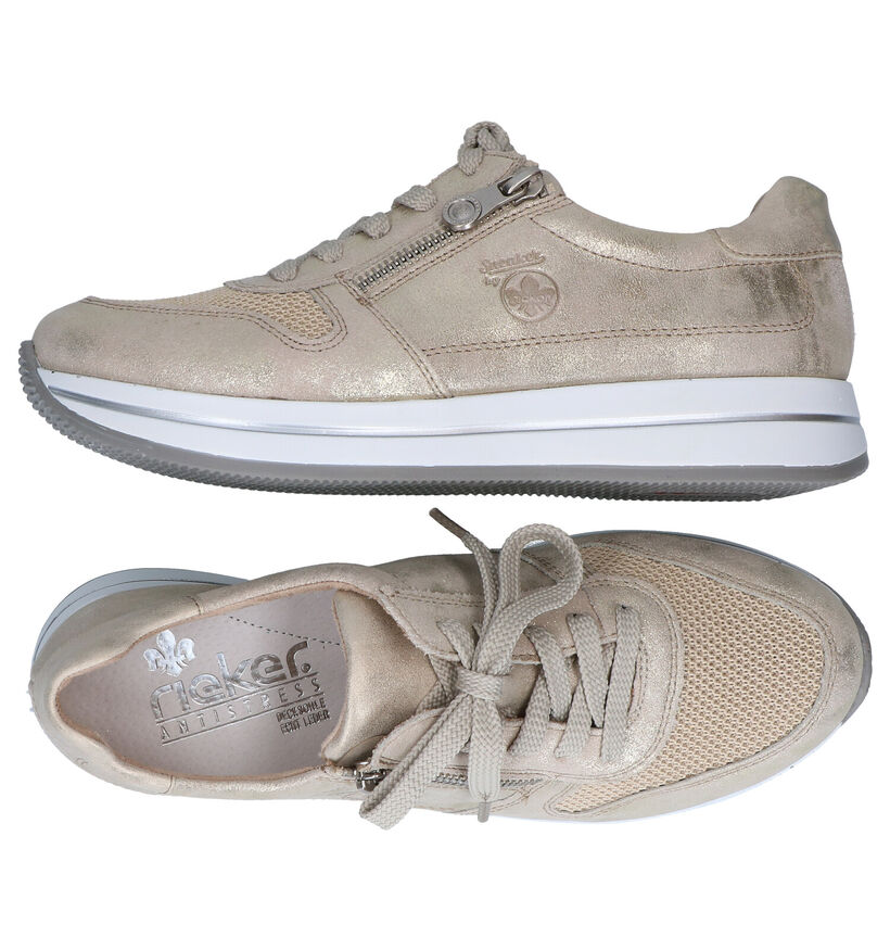 Rieker Baskets casual en Beige en textile (271868)