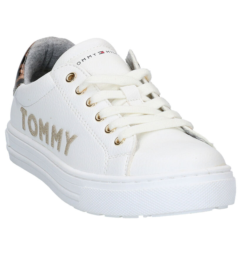 Tommy Hilfiger Witte Veterschoenen in kunstleer (279887)