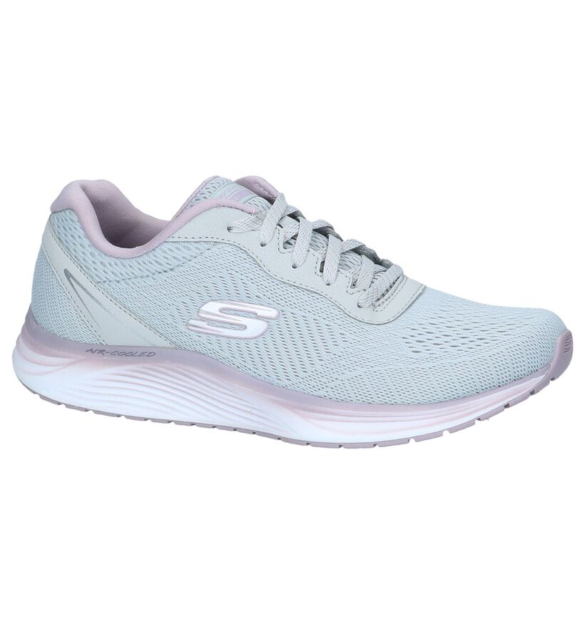 Zwarte Sneakers Skechers Skyline in stof (252003)