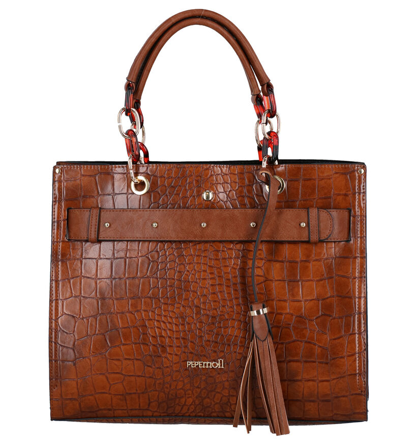 Pepe Moll Vegan Cognac Handtas in kunstleer (283581)