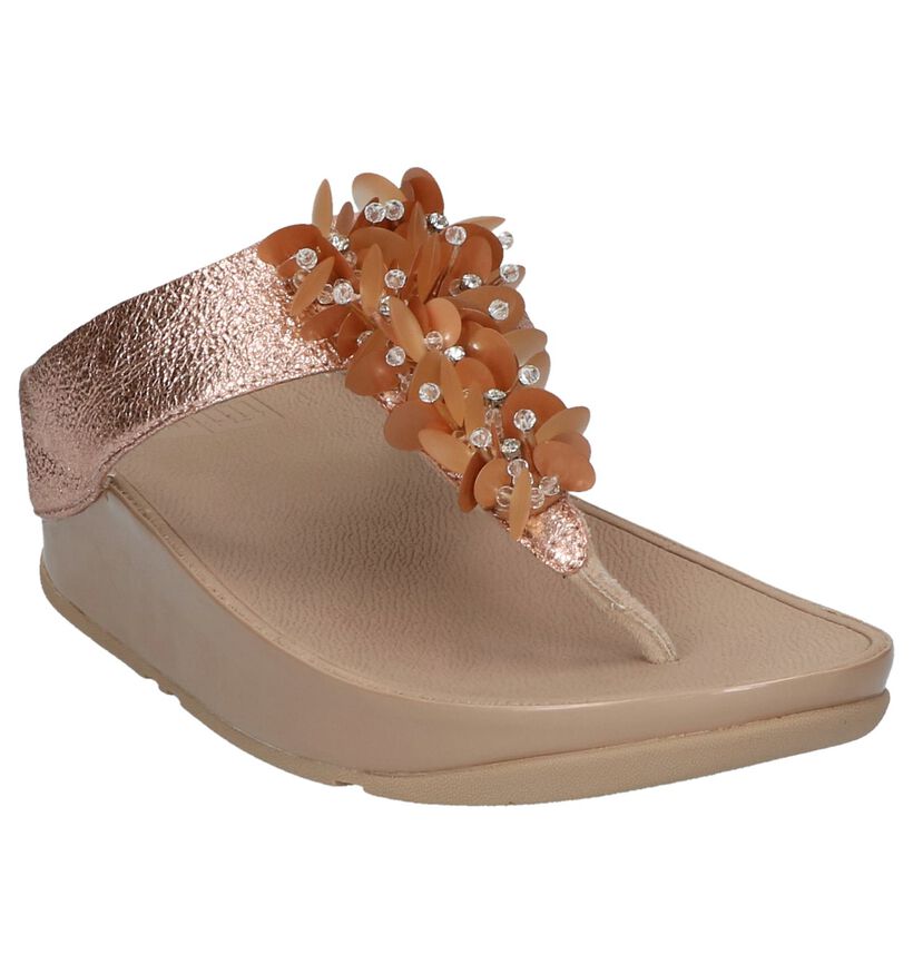 FitFlop Boogaloo Toe Post Rose Gold Teenslippers, , pdp