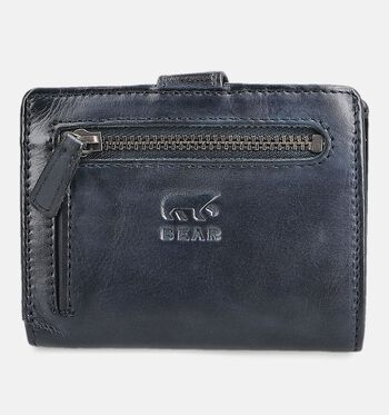 Bear Design Portemonnees Zwart/Cognac/Bruin/Blauw