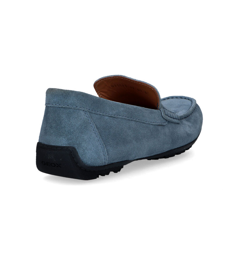 Geox Kosmopolis Grip Blauwe Mocassins in daim (326747)