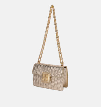 Laurent David Crossbody tassen Wit/Goud