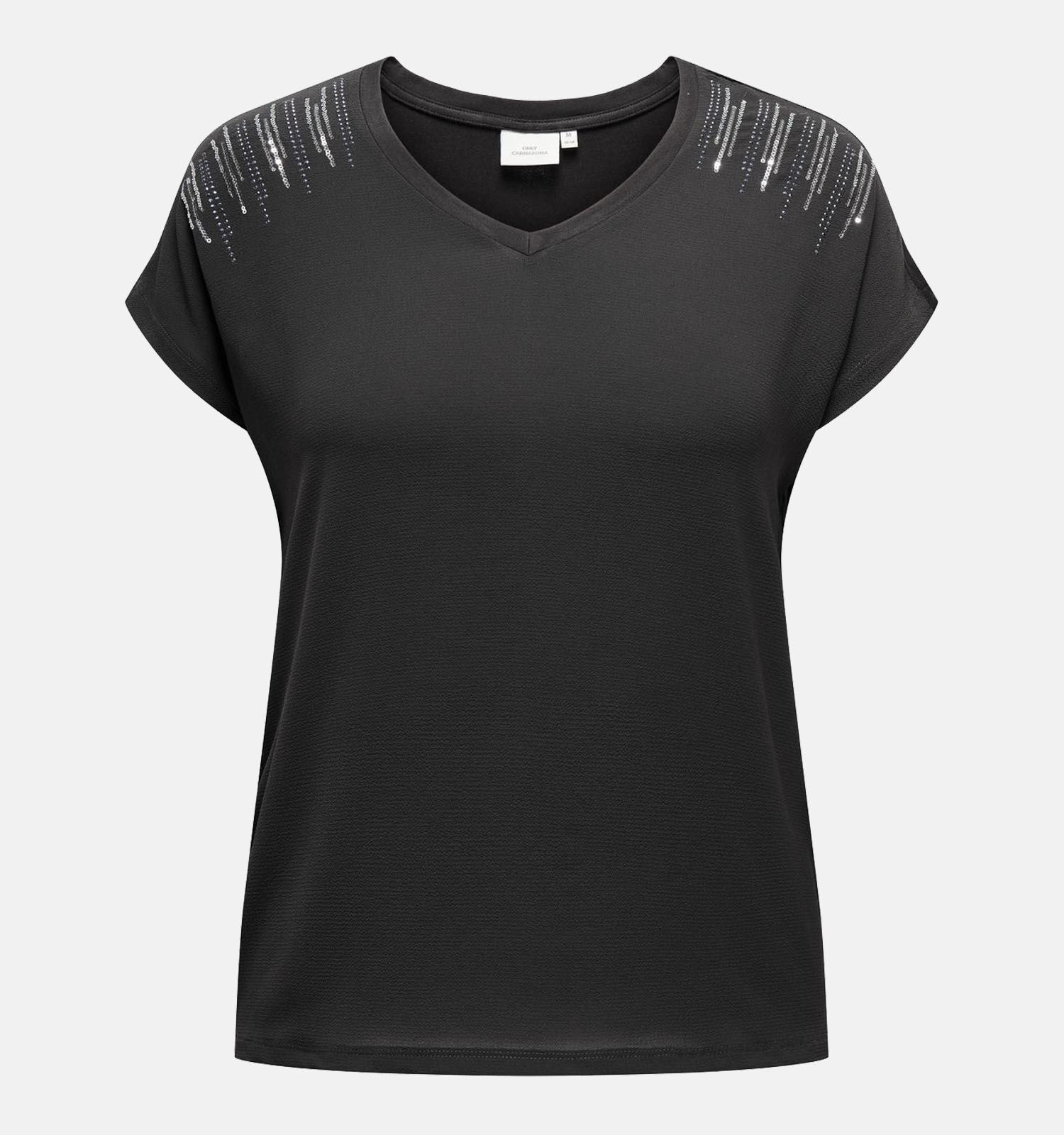 ONLY Carmakoma Louisa Zwart T shirt Dames T shirts Online op TORFS.BE