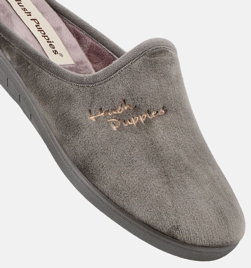 Hush Puppies Del Pantoufles ouvertes en Gris pour femmes (377678)