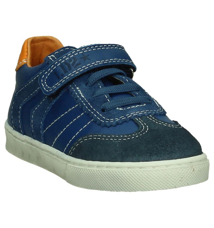 Little David Blauwe Schoen Velcro/Elastiek, , pdp