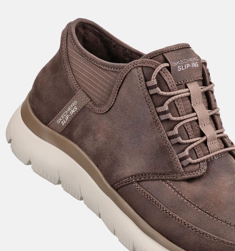 Skechers Summits Siegul Donkerbruine Slip-ins voor heren (378020) - geschikt voor steunzolen