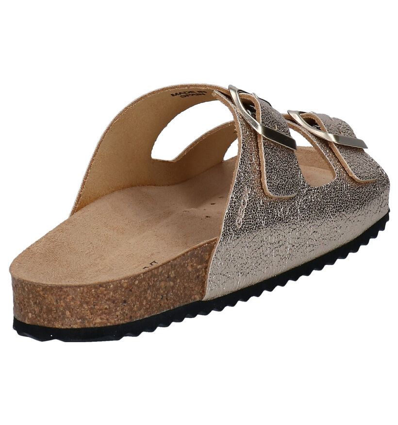 Geox Brionia Goude Slippers in leer (301733)