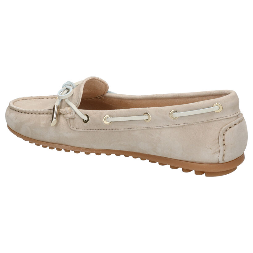 Scapa Beige Mocassins in daim (270356)