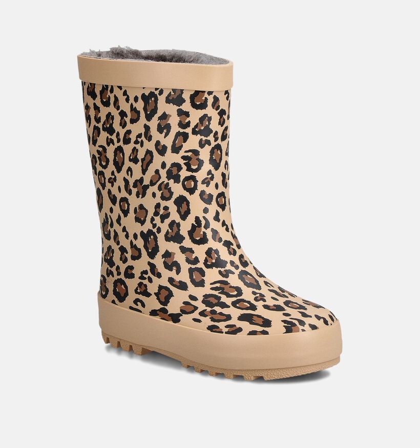 Xplor Rainboot Bottes de Pluie doublées en Beige pour filles (360157) - pour semelles orthopédiques