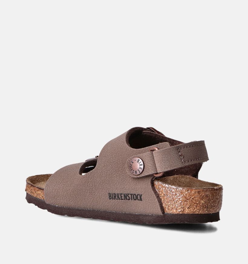 Birkenstock Milano Sandales en Taupe pour filles, garçons (352405)