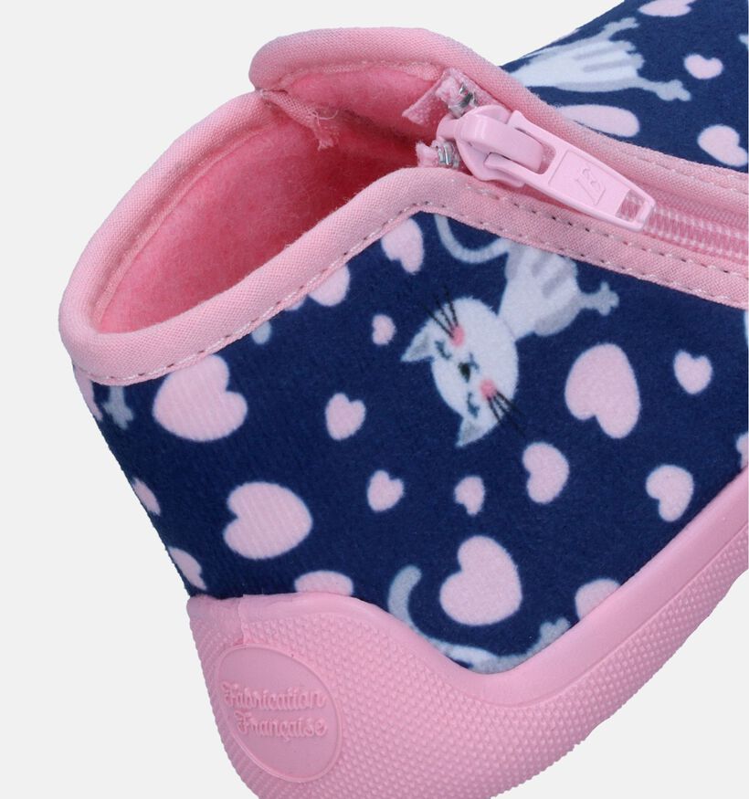 Milo & Mila Blauwe Hoge pantoffels voor meisjes (348649)