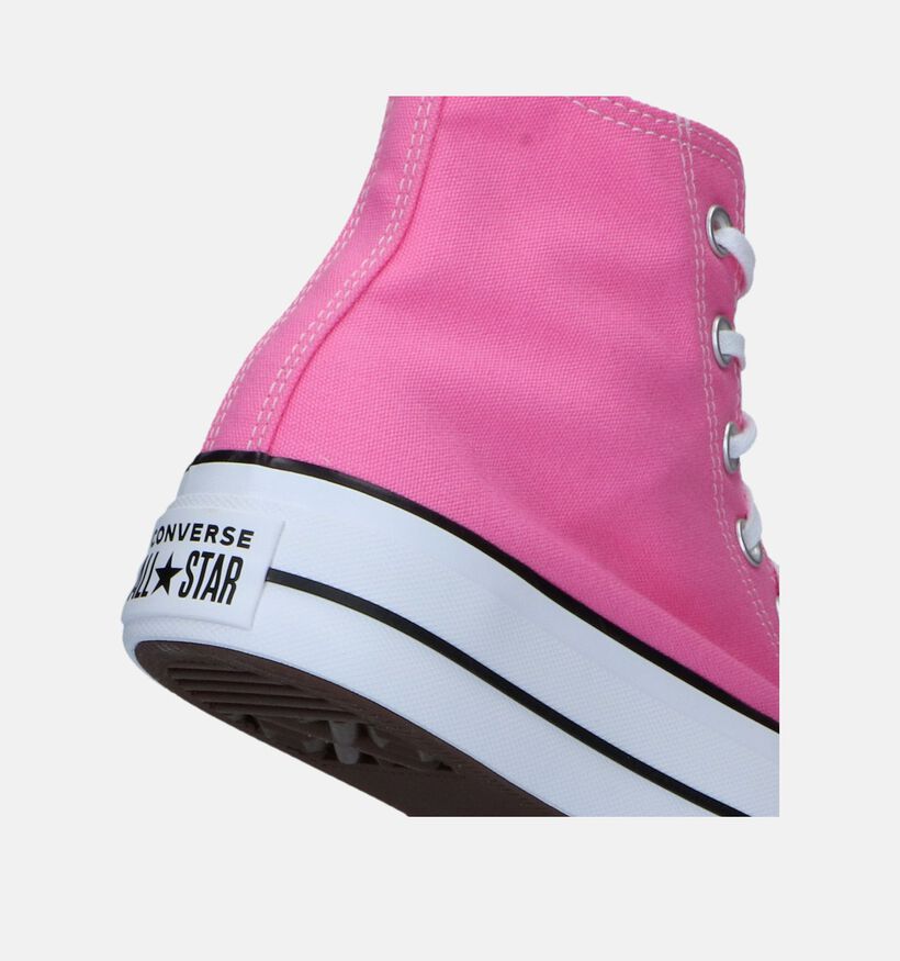 Converse Chuck Taylor All Star Lift Baskets en Rose pour femmes (341508)