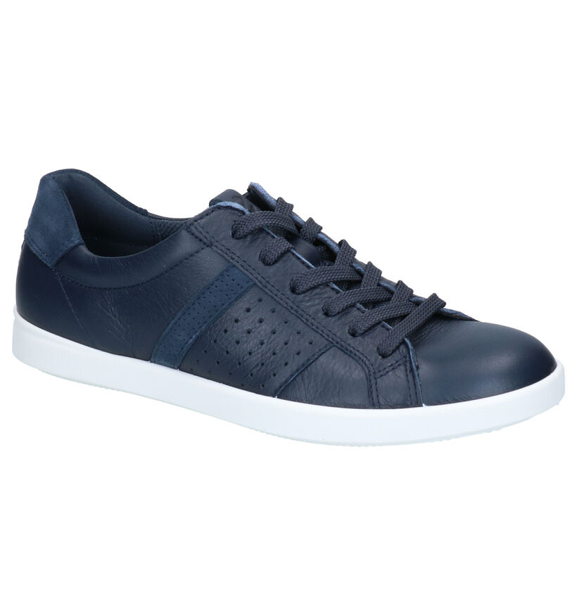 Ecco Leisure Rode Sneakers in leer (275317)